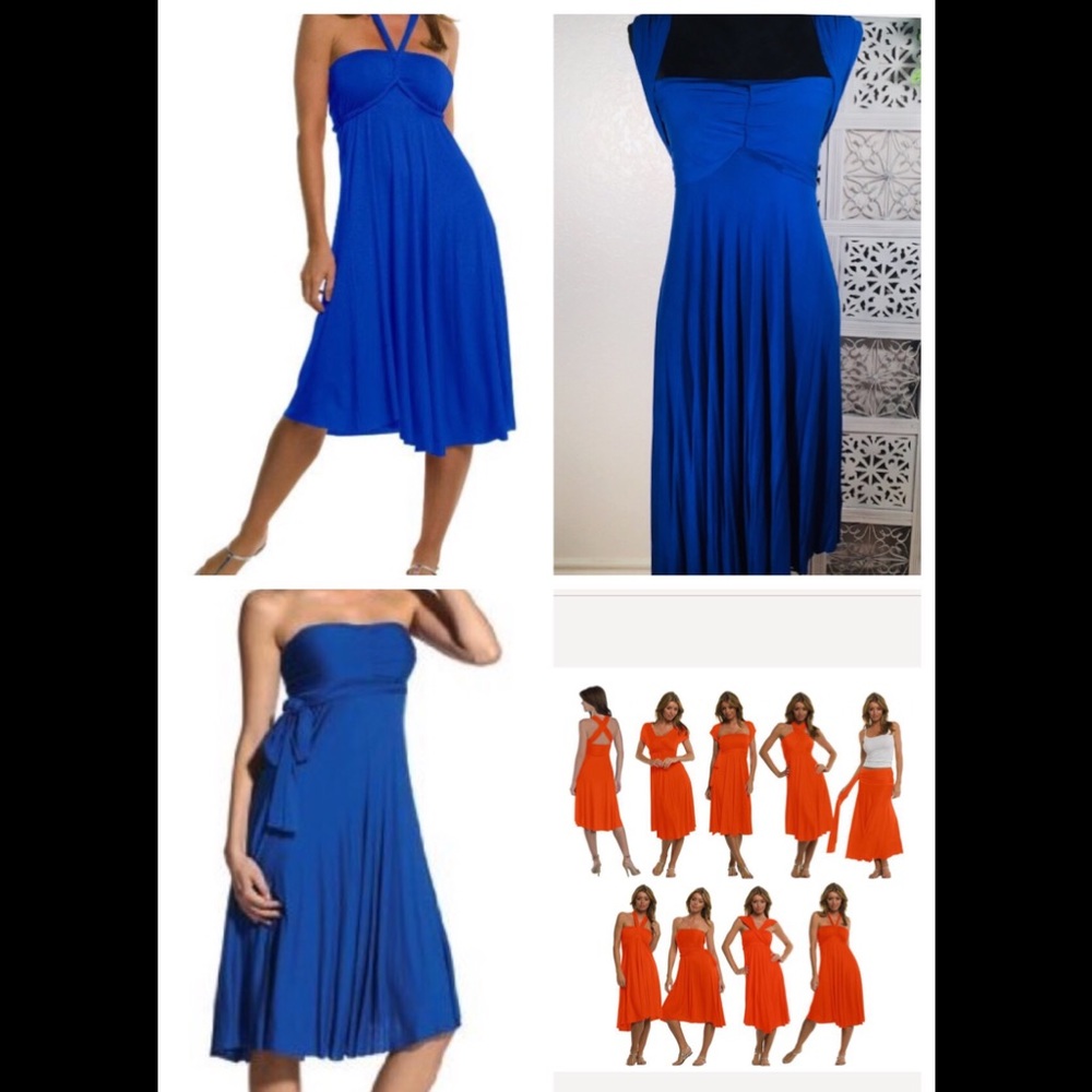 Elan Royal Blue Infinity Dress/Swim Coverup - Picture 4 of 7